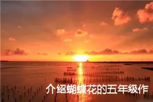 介绍蝴蝶花的五年级作文