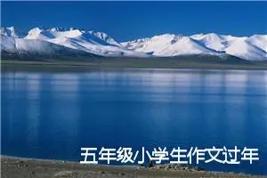 五年级小学生作文过年春节(精选5篇)