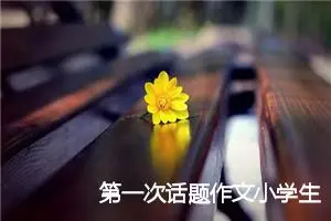 第一次话题作文小学生(精选6篇)