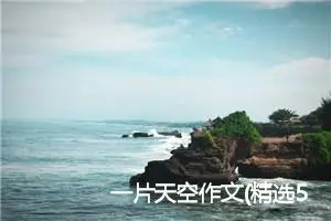 一片天空作文(精选5篇)