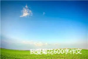 我爱菊花600字作文(精选5篇)