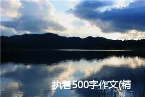 执着500字作文(精选6篇)