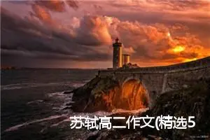 苏轼高二作文(精选5篇)