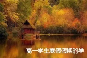 高一学生寒假假期的学习作文(精选5篇)