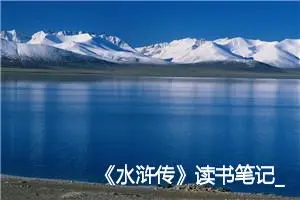 《水浒传》读书笔记_《水浒传》读后感300字左右(精选19篇)
