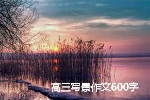 高三写景作文600字(精选5篇)
