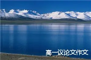 高一议论文作文