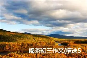 喝茶初三作文(精选5篇)