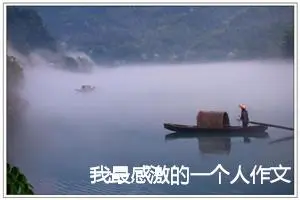 我最感激的一个人作文