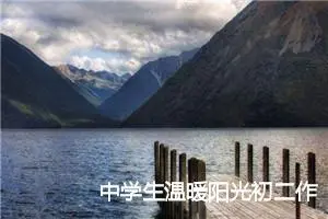 中学生温暖阳光初二作文600字(精选5篇)