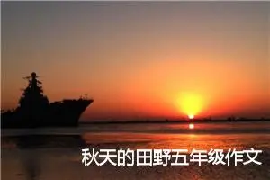 秋天的田野五年级作文(精选5篇)