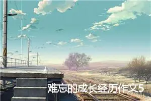 难忘的成长经历作文500字(精选6篇)