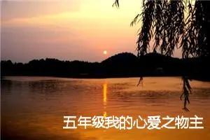 五年级我的心爱之物主题作文(精选7篇)