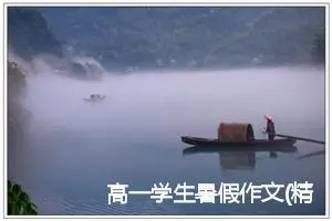 高一学生暑假作文(精选5篇)