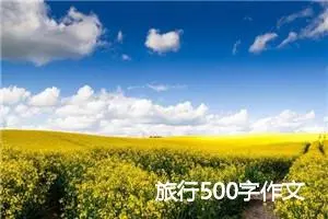 旅行500字作文
