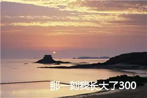 那一刻我长大了300字(精选16篇)