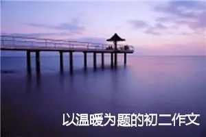 以温暖为题的初二作文600字(精选5篇)