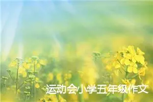 运动会小学五年级作文(精选10篇)