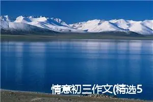 情意初三作文(精选5篇)