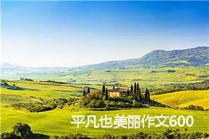 平凡也美丽作文600字左右(精选5篇)