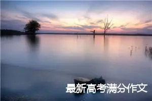 最新高考满分作文