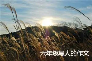六年级写人的作文