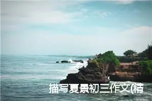 描写夏景初三作文(精选5篇)