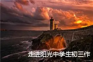 走进阳光中学生初三作文记叙文(精选5篇)