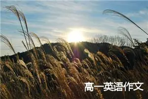 高一英语作文