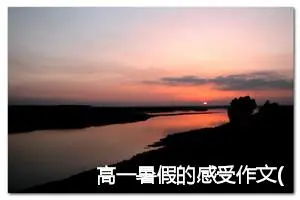 高一暑假的感受作文(精选5篇)