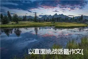 以直面挑战话题作文(精选5篇)