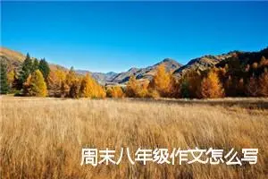 周末八年级作文怎么写(精选5篇)