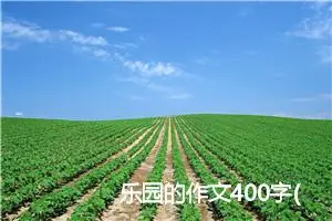 乐园的作文400字(精选6篇)