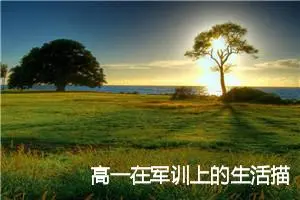 高一在军训上的生活描文(精选5篇)