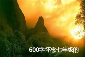 600字怀念七年级的作文(精选5篇)