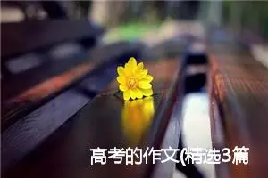 高考的作文(精选3篇)