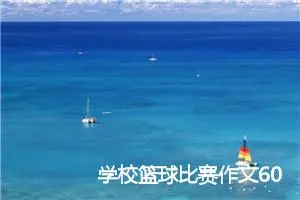 学校篮球比赛作文600字