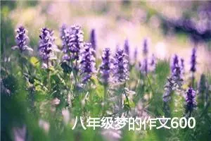 八年级梦的作文600字(精选5篇)