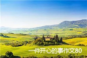 一件开心的事作文800字