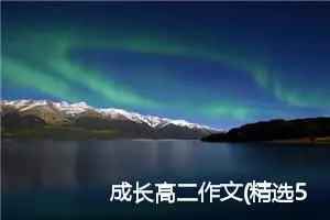 成长高二作文(精选5篇)