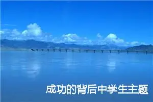 成功的背后中学生主题作文(精选5篇)