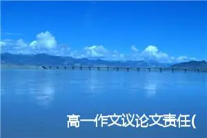 高一作文议论文责任(精选5篇)