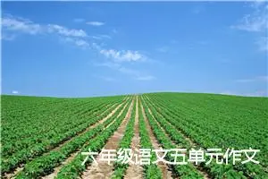 六年级语文五单元作文(精选2篇)