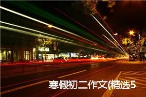 寒假初二作文(精选5篇)