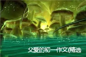 父爱的初一作文(精选5篇)