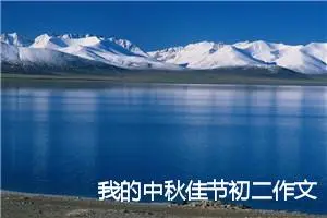 我的中秋佳节初二作文(精选5篇)