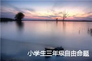 小学生三年级自由命题作文600字(精选5篇)