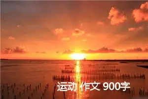 运动 作文 900字