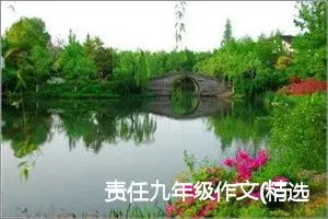 责任九年级作文(精选5篇)