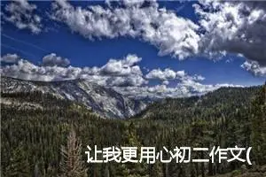 让我更用心初二作文(精选5篇)